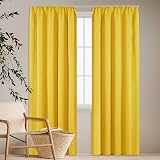 Deconovo Blackout Curtains Pencil Pleat Thermal Insulated 55 x 114 One Pair view 8
