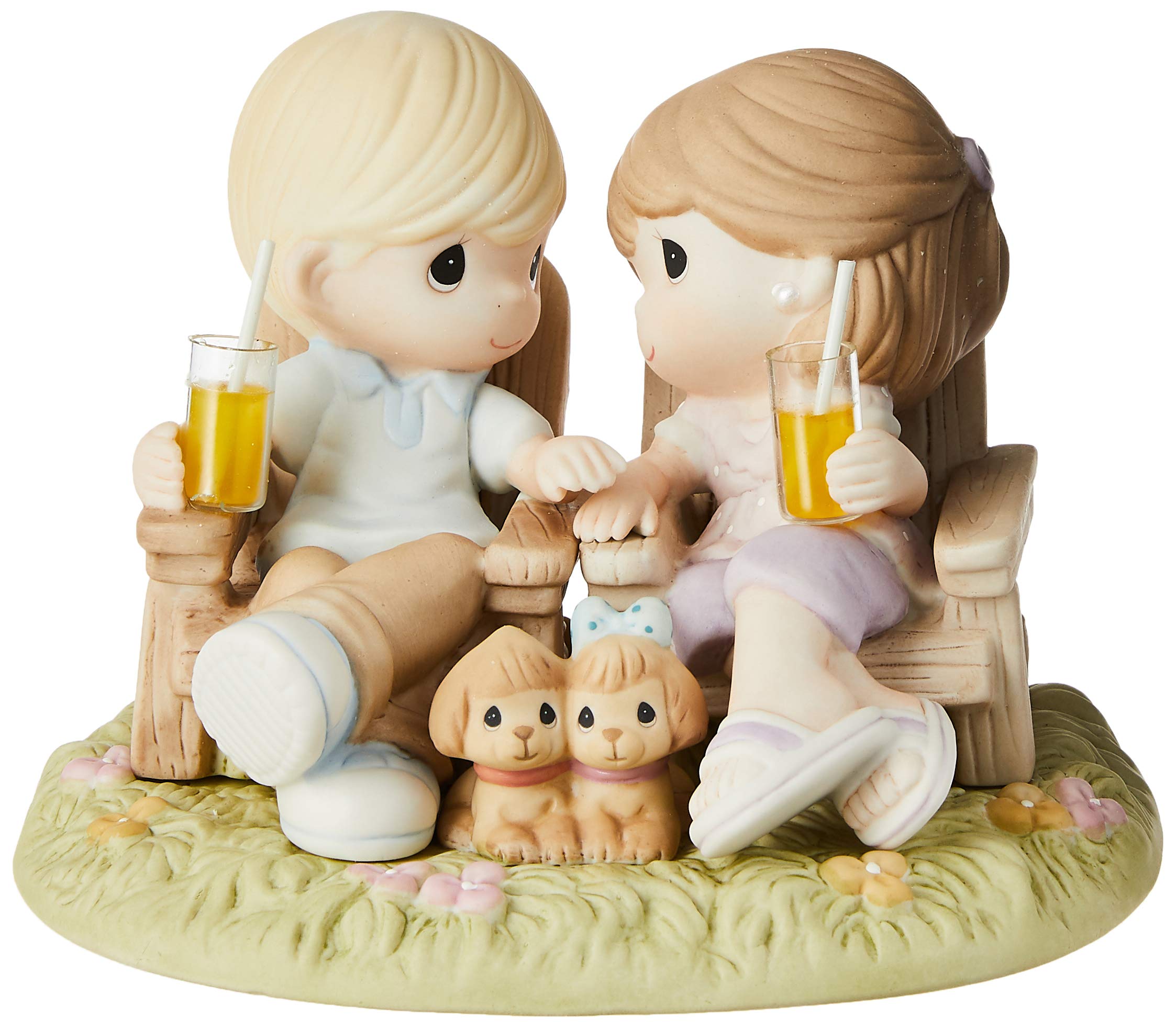 Precious Moments, Always Be By My Side, Bisque Porcelain Figurine, 104018