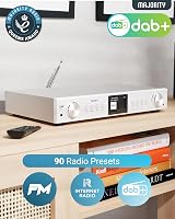 MAJORITY Fitzwilliam Bluetooth Internet Radio DAB FM Spotify Connect 90+ Presets view 4