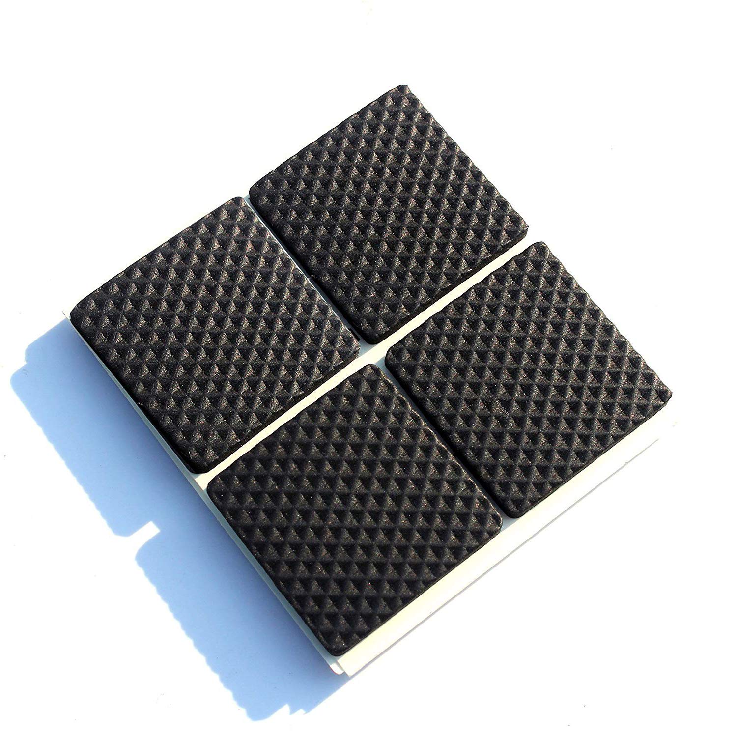 Trimming Shop Furniture Pads, Square Felt Pad for Table Chair Legs, Floor Protector from Scratch Self Adhesive Non Slip, Protect Hardwood Floor, Furniture Feet, Sofa, Table, Bed - L Black 45x45, 2 Set