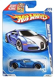 Hot Wheels 2010-160 Blue Bugatti Veyron Hot Auction
