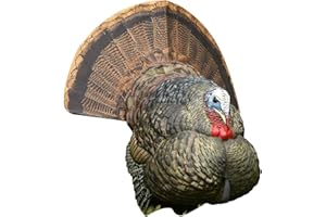 Avian-X LCD Strutter Durable Realistic Lifelike Collapsible Standing Hunting Folding Turkey Decoy with Carry Bag & Stake, AVX8004