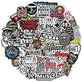 BulbaCraft Legendary Rock Band Stickers &ndash; Heavy Metal Laptop Decals - Vinyl Band Stickers for Adults, Rock Stickers and Decals, Gifts for Women &amp; Men