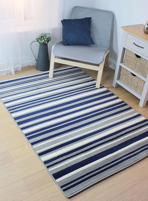 Lord of Rugs LONG MODERN TRADITIONAL STRIPED HALLWAY HALL RUNNER RUG IN