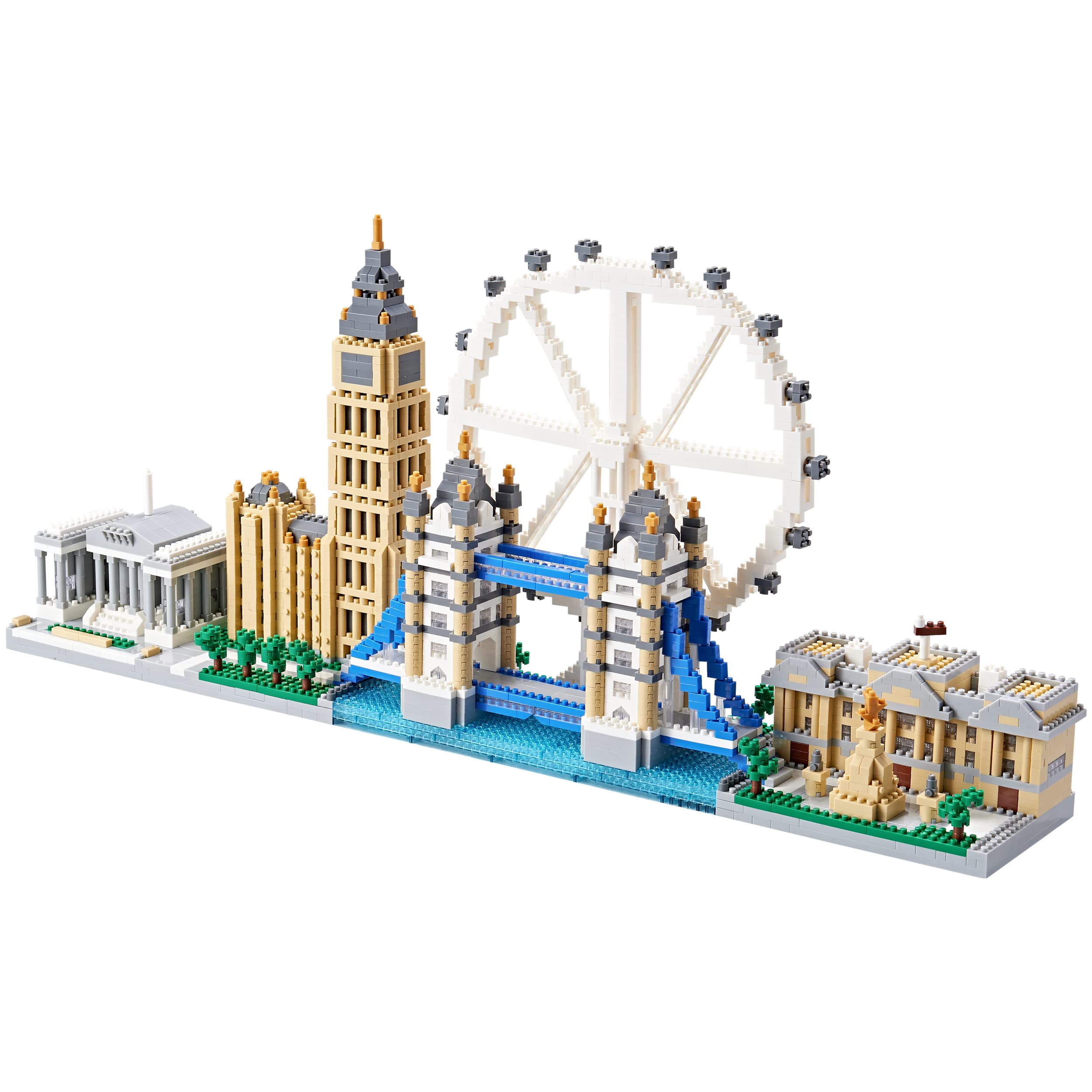 Photo 1 of KLMEi Micro Building Blocks Set Architecture London Skyline Collection Building Set Model Kit London Bridge Gift for Adults and Kids Ages of 14+ 3430 Pieces