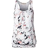 Miusey Womens Sleeveless Round Neck Loose Fit Racerback Yoga Tank Top