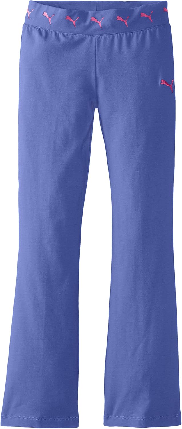 PUMA Big Girls' Yoga Pant, Dazzling Blue, XLarge Clothing