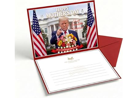 ZoomPave Funny Trump Mother’s Day Greeting Card - Make Mother’s Day Great Again Gift for Mom, Wife & Grandma - Premium 5x7 Presidential…
