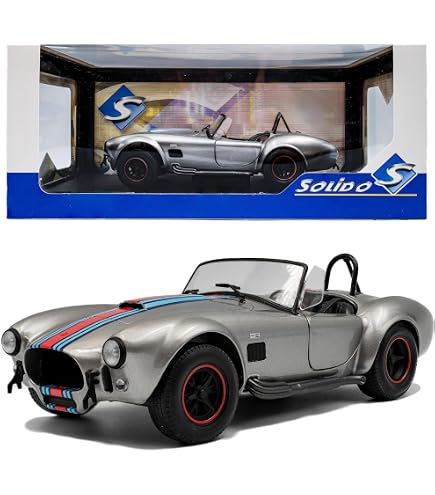 Amazon.com: solido S1804907 1:18 1965 Shelby Cobra 427 MkII-Custom