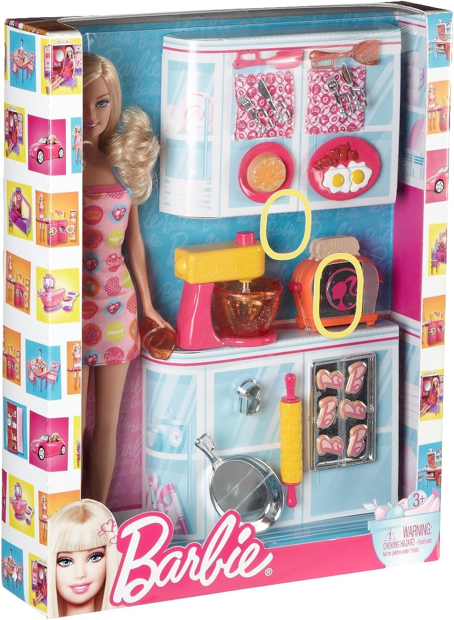 barbie doll ka kitchen set