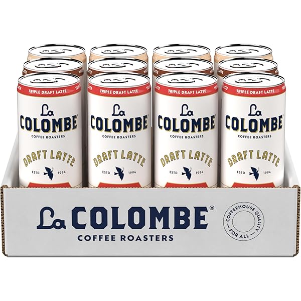 LA COLOMBE DRAFT LATTE VARIETY PACK, 11 FL OZ CANS (PACK OF 12), INCLUDES TRIPLE, VANILLA & MOCHA LATTE, COFFEEHOUSE QUALITY, READY-TO-DRINK, ON-THE-GO