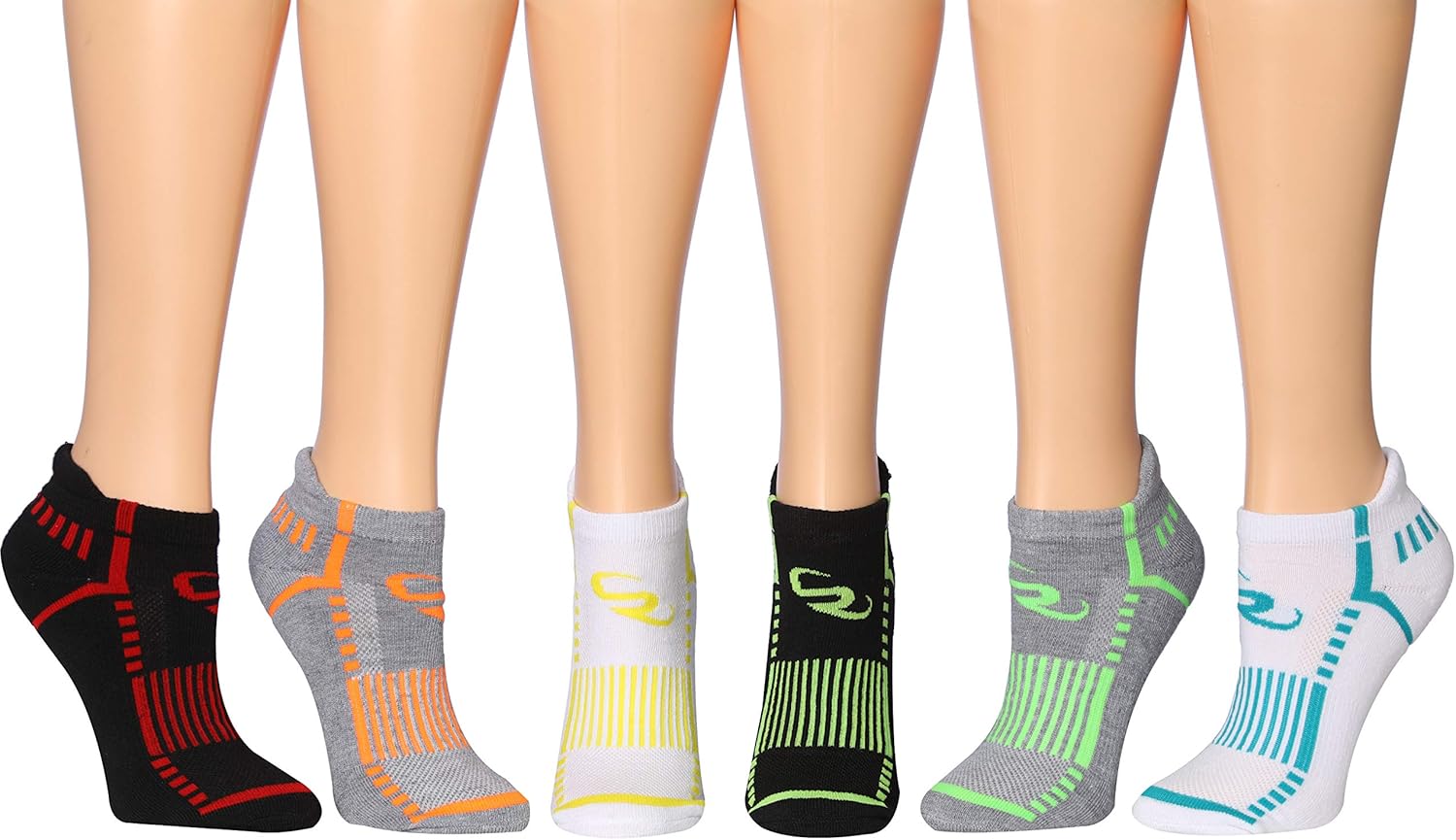 Ronnox Women's 12-Pairs Low Cut Running & Athletic Performance Tab Socks at  Women’s Clothing store