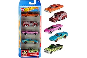Pacote 5 Carros Sortidos, Hot Wheels, Mattel, Multicor - não é possível escolher as cores