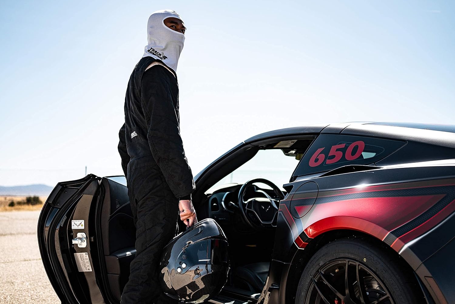 TRACK ARMOUR Racing Head Sock Balaclava for Auto and Motorcycle Racing WHITE COLOR TAHS-WT: Automotive