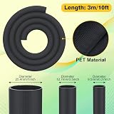 REFLYING Dog Cat Cord Protector 3 Meters 12.7mm Braided Cable Sleeve Black view 8