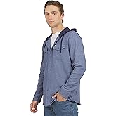 Quiksilver Men's Regular Fit Cozy Soft Button Down Hooded Flannel Shirt (S-XL)