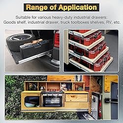 YENUO Heavy Duty Drawer Slides Full Extension With