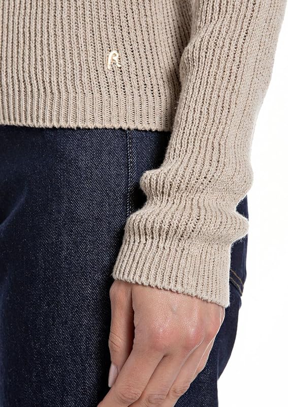 Dk4200 Pullover M03 Grigio Melange, L Donna