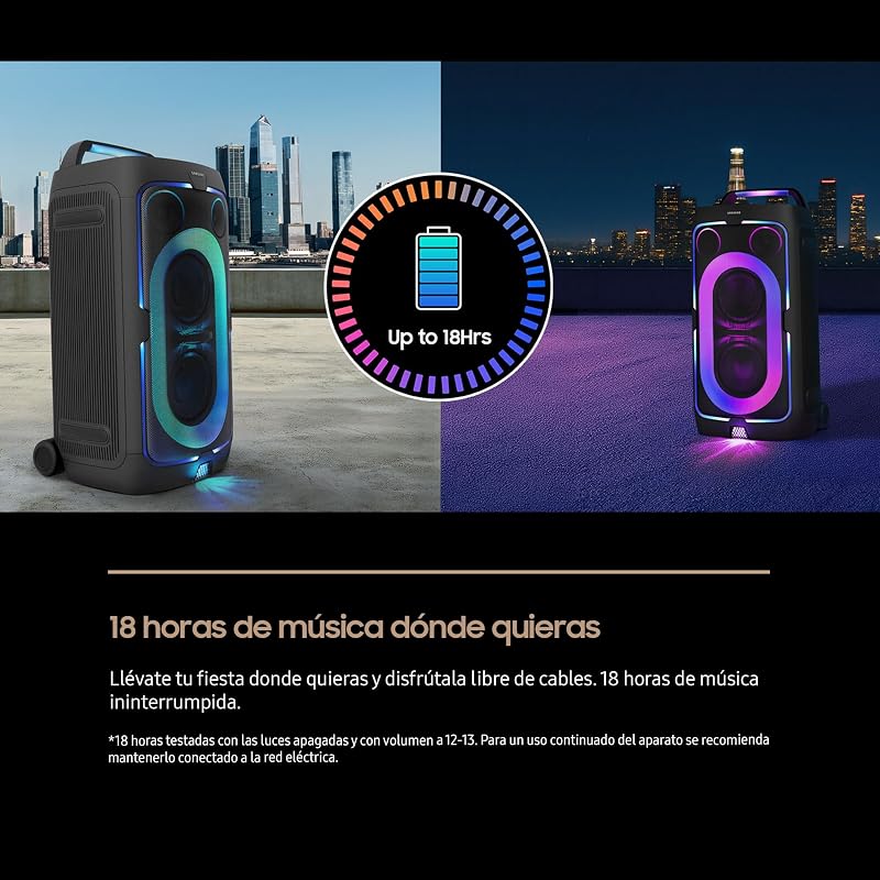 Sound Tower MX-ST50F/ZF, Audio 240W, Suono Bidirezionale, 18 Ore di Autonomia, Resistente all'Acqua (IPX4), Party Lights +, Ingresso USB, Multiconnessione Bluetooth, 2025