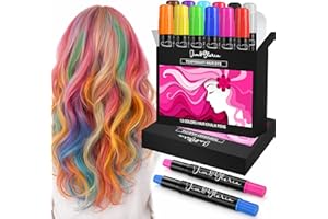 Jim&Gloria Dustless Hair Chalk for Girls Washable Dye, Toys Birthday Gifts for Girls Makeup Kit, Temp Paint Temporary Hair Color for Teenage Grils, Teen Girl Gifts or Adults