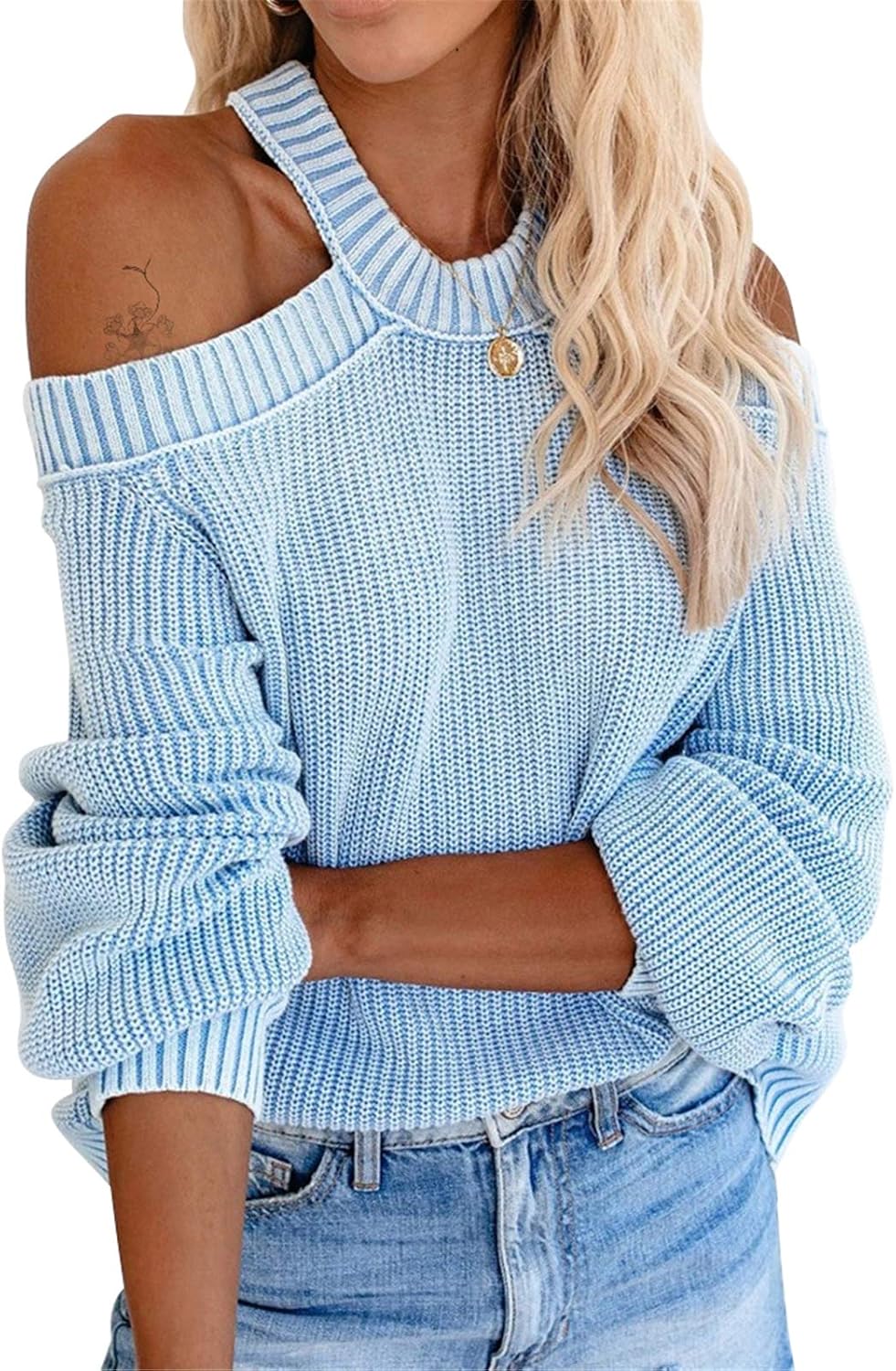 Shop Open Shoulder Criss Cross Sweater | UP TO 50% OFF