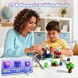 ToyUnited Magnetic Blocks 45Pcs Travel STEM Toys with Magnetic Box view 7