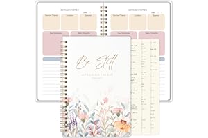 GOLDPEI Bible Study Journal - Church Notes Journal - Soap Bible Study Notebook for Women - Bible Notebooks for Note Taking - Based Religious Gifts