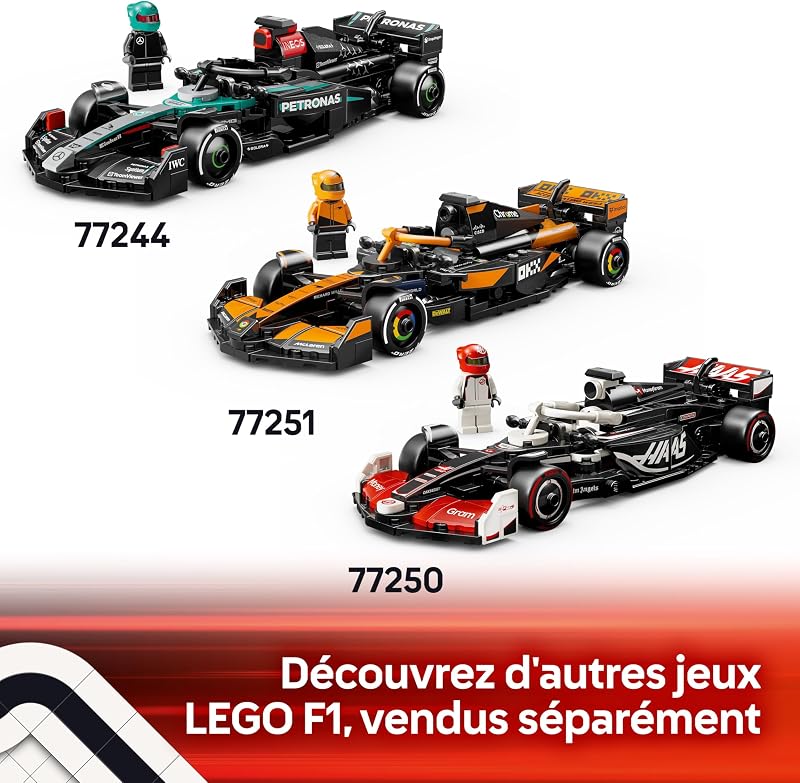 Speed Champions Voiture F1 BWT Alpine Team A524 - Jeu de Construction avec véhicule de Course - Minifigurine Collector de Pilote de Formule 1 - Maquette pour garçons et Filles dès 10 Ans 77248