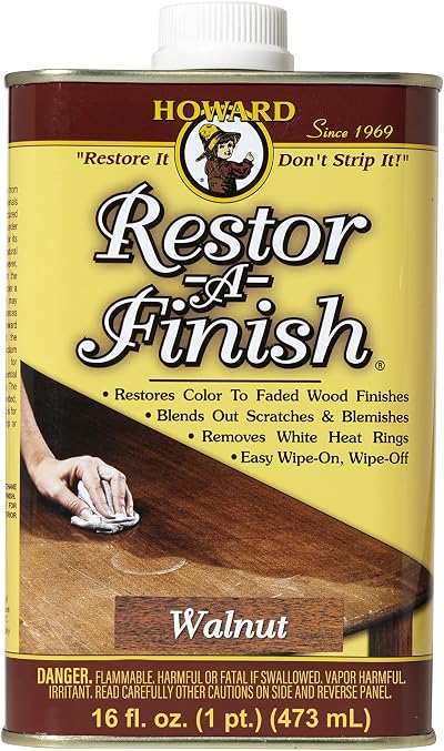 Howard Restor-A-Finish Walnut Wood Furniture Repair Restore Finish RF4016