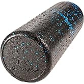 Day 1 Fitness High Density Muscle Foam Rollers - Sports Massage Rollers for Stretching, Physical Therapy, Deep Tissue, Myofascial Release - Ideal for Exercise and Pain Relief - Speckled Blue, 12&rdquo;
