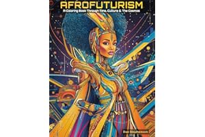 Afrofuturism: A Coloring Book Through Time, Culture & The Cosmos: An Adult Coloring Experience Blending African Heritage, Myt