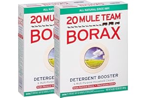 20 Mule Team Borax Detergent Booster and Household Cleaner, 65 Ounce - 2 Pack