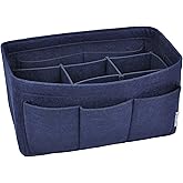 Vercord Felt Purse Organizer Handbag Insert Liner Shaper Bag in Bags for Speedy Neverfull Tote Navy Large