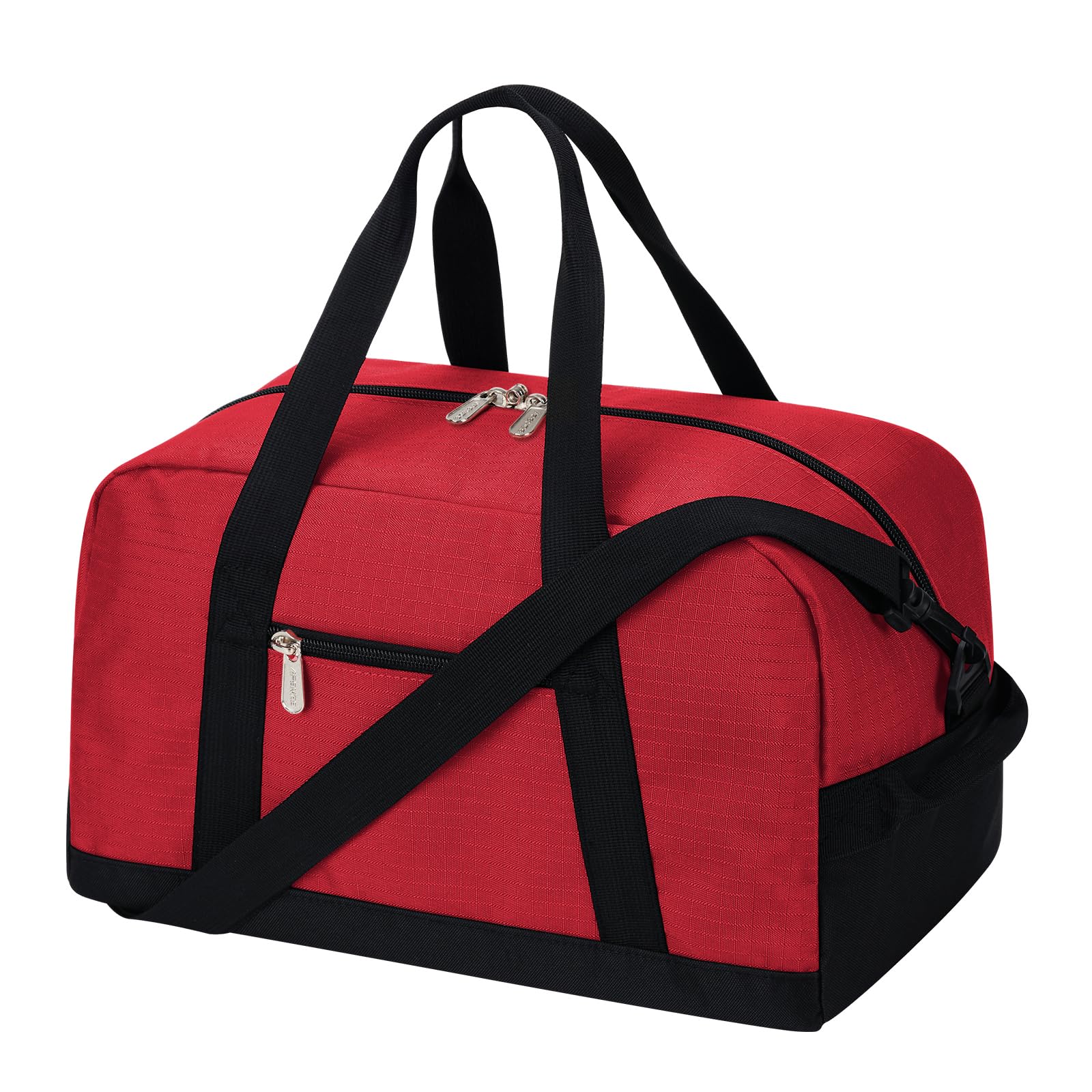 YoKelly Small Duffle Bag 14 inch Carry On Mini Duffel Bag Lightweight for Travel Gym Sport-Red