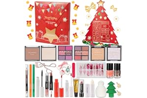 AOLIKOKO Makeup Advent Calendar 2025 for Women & Teen Girls, 24 Days Christmas Gift Makeup Sets, Xmas Countdown Calendar Full Makeup Kit Gift Set