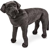 Melissa &amp; Doug Giant Black Lab - Lifelike Stuffed Animal Dog (over 2 feet tall)