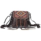 Myra Bag Aztec Motif Leather & Hairon Bag S-3807