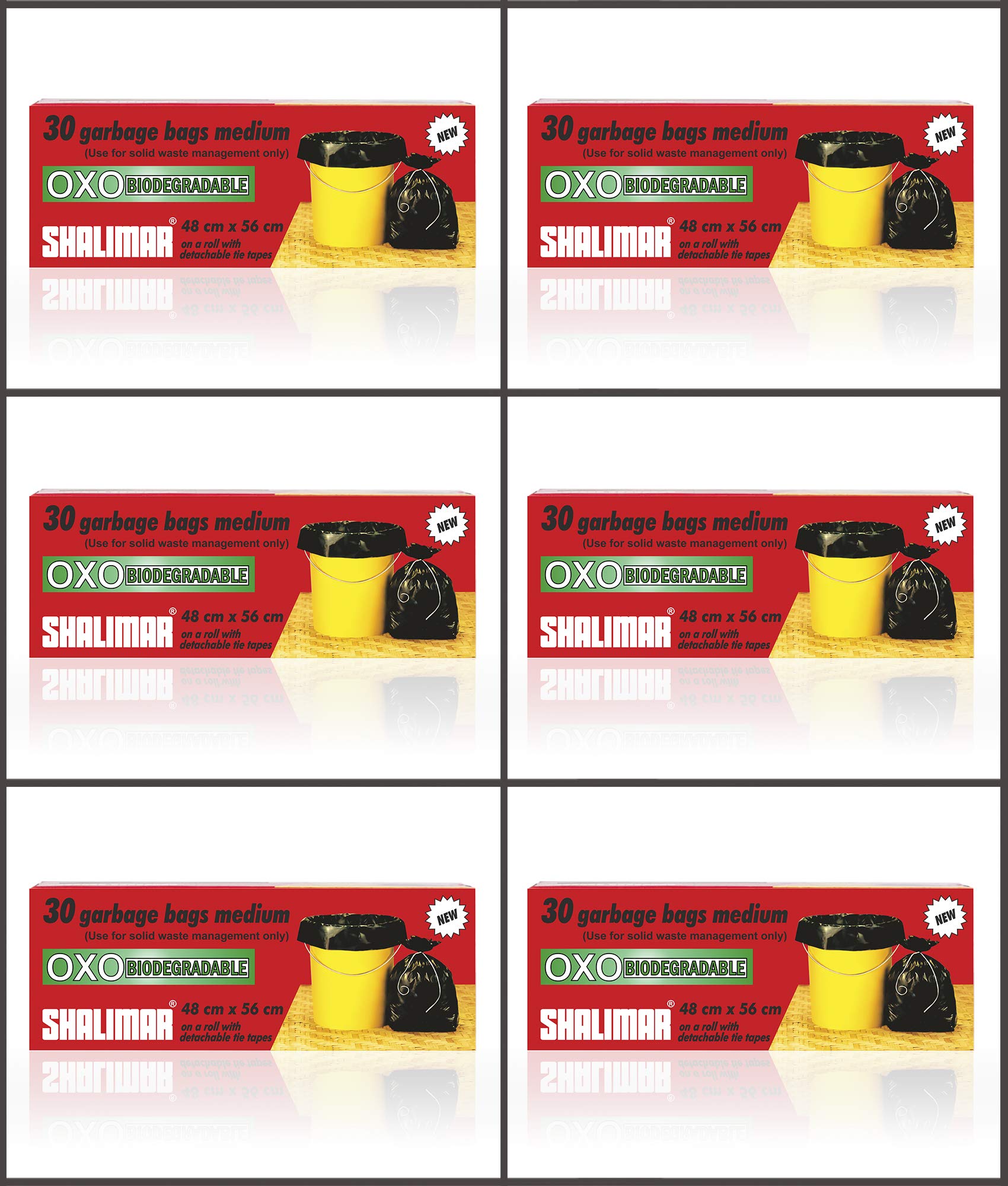 Shalimar Premium OXO Biodegradable Garbage Bags (Medium) Size 48 cm x