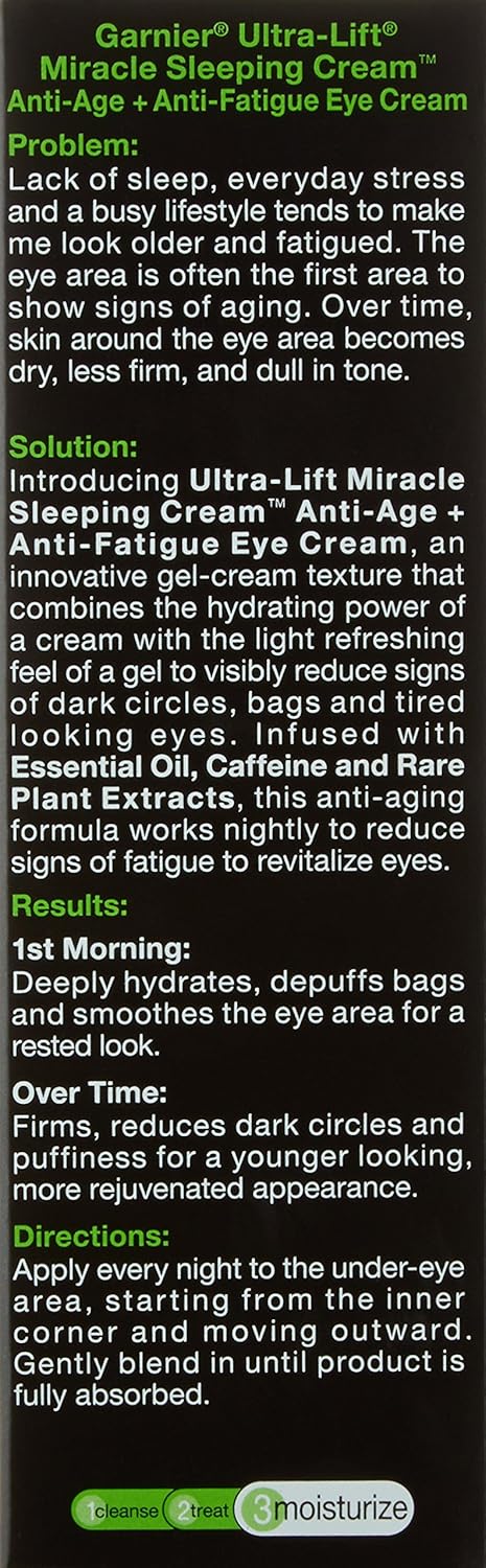 garnier ultra lift miracle sleeping cream