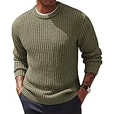 PJ PAUL JONES Mens Sweater Crewneck Knit Sweaters Casual Textured Pullover Sweater