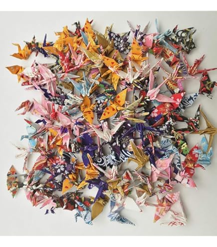 Amazon.com: Yasutomo 1000 Origami Paper Crane Kit, 3 X 3 in