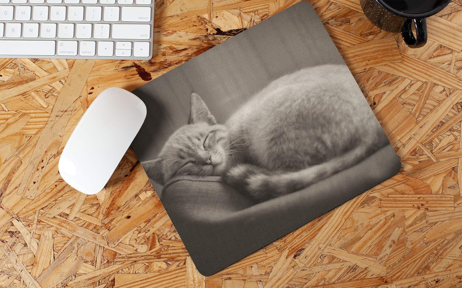 Sleepy Cat Non Slip Mouse Mat/Mouse Pad Amazon.co.uk Handmade