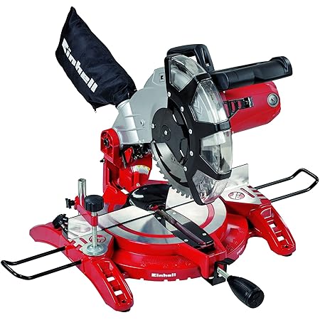 Einhell Kapp Gehrungssäge TC-MS 2513 L (1600 W, Sägeblatt Ø 250 mm, Schnittbreite 130 mm, schwenkbarer Sägekopf, Laser)