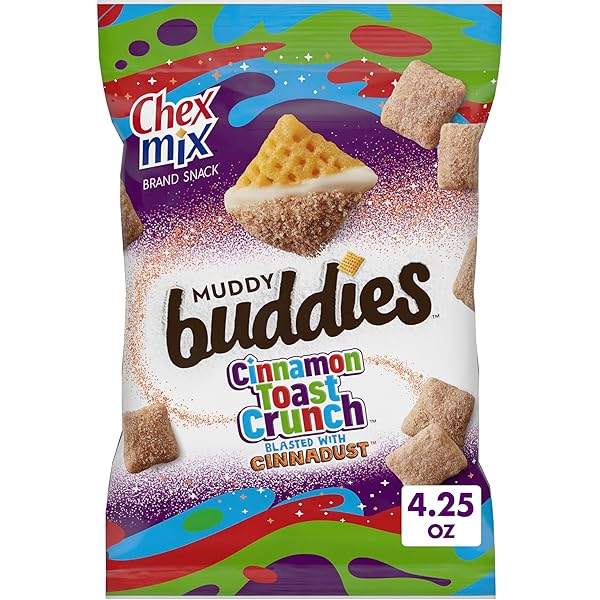 CHEX MIX MUDDY BUDDIES CINNAMON TOAST CRUNCH SNACK...