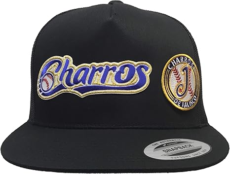 Charros De Jalisco 2 Logos En Frente Hat Black Mesh At Amazon Men S Clothing Store