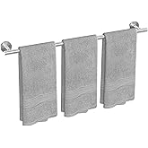 USHOWER Brushed Nickel Bath Towel Bar, 30-Inch Towel Rack for Bathroom Wall Mounted, Thicken SUS304 Stainless Steel Towel Rod (Total Length 32-Inch)