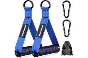 RENRANRING Gym Exercise Handles, Replacement Handle Attachments for Cable Machine Pulleys, Resistance Band and Strength Trainer, Pull Down Workout Accessories, Home Gym Add On Equipment