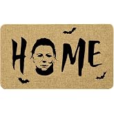 Halloween Door Mat Home Mats 17 X 29 Inch Horror Movie Doormat Decorative Entrance Matt Non-Slip Rubber Backing Floor Mat Washable Seasonal Welcome Rugs for Indoor Outdoor