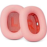 Ear Cushions Replacement for AirPods Max - Upgraded Ear Pads for Apple AirPods Max Headphones, GVOEARS Ear Cups Cover for Workout (Pink)