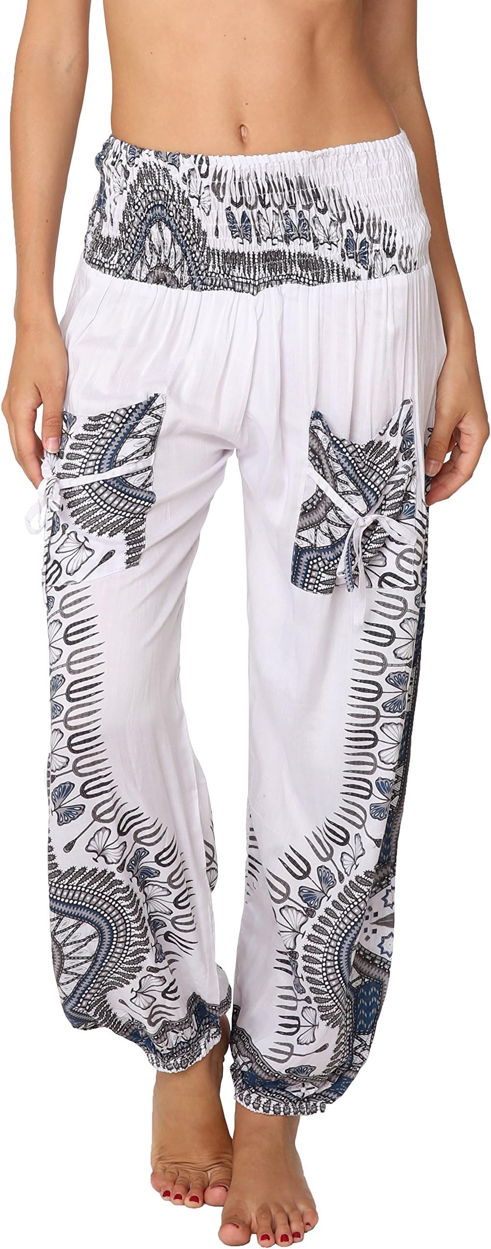 Harem Pants for Women Hippie Bohemian Casual Gypsy Pants, Ideal Yoga Pant - Baggy Boho Harem Pants